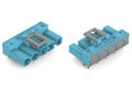 Stecker für Leiterplatten,abgewinkelt,5-polig,blau