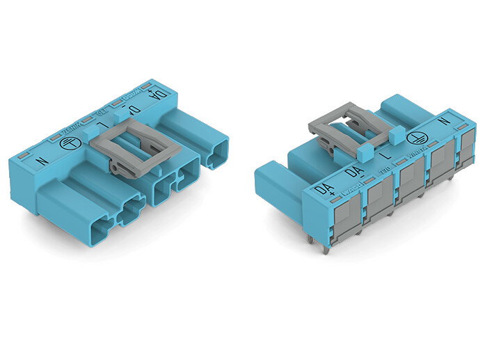 Stecker für Leiterplatten,abgewinkelt,5-polig,blau – Bild 3 von 5