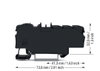 Verteilerklemme mit Betätigungsöffnung 1 x 6 mm² / 6 x 1,5 mm² schwarz
