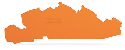Abschluss- und Zwischenplatte 1 mm dick orange