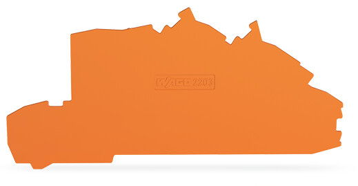 Abschluss- und Zwischenplatte,0,8 mm dick,orange