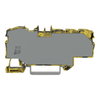 Verteilerklemme mit Betätigungsöffnung 1 x 6 mm² / 6 x 1,5 mm² dunkelgrau-gelb
