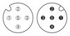 Sensor-/Aktorleitung,M12A-Buchse, axial,M12A-Stecker, axial