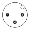Sensor-/Aktorleitung M12A-Stecker  axial 3-polig