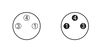 Sensor-/Aktorleitung M8-Buchse  winklig M8-Stecker  axial