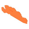 Abschluss- und Zwischenplatte 1 mm dick orange