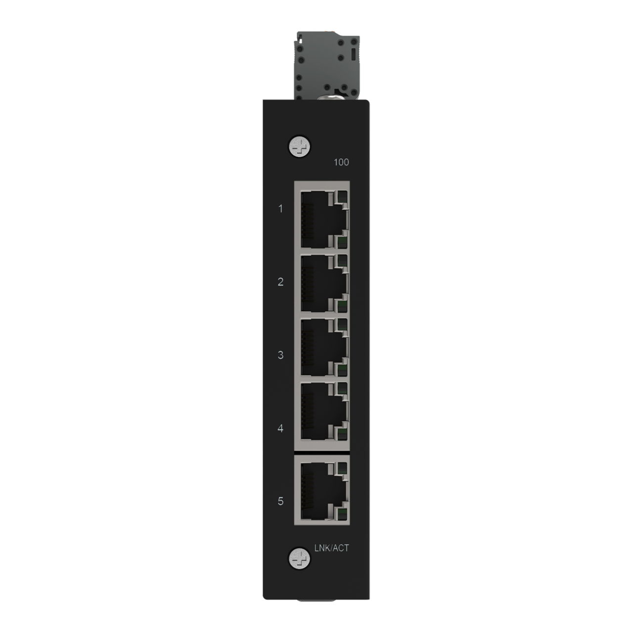 Industrial-ECO-Switch,5 Ports 100Base-TX,schwarz – Bild 2 von 6