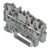 3-Leiter-Durchgangsklemme 1,5 mm² für Anwendungen Ex e II geeignet grau