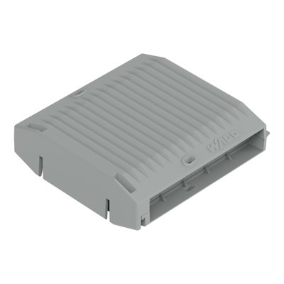 Gelbox Durchgangsverbindung für Aderleitungen grau
