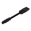 Konfektionierte Übergangsleitung,B2ca,Buchse/Stecker MIDI,schwarz