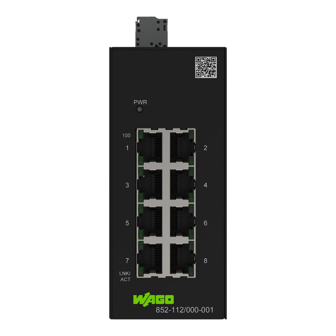 Industrial-ECO-Switch,8 Ports 100Base-TX,schwarz – Bild 2 von 6