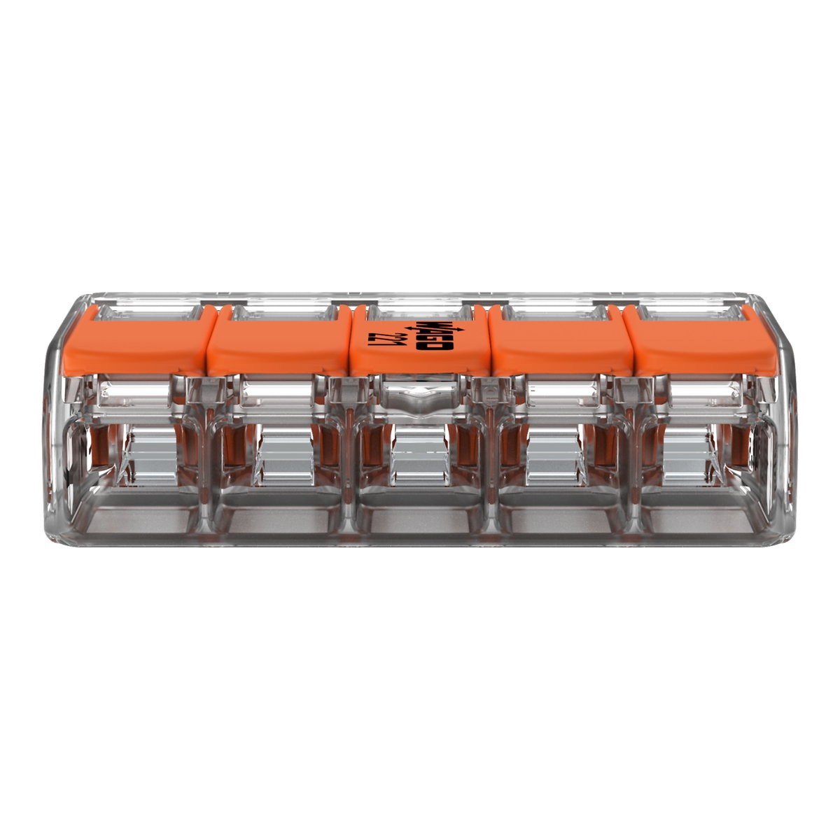 Verbindungsklemme mit Hebeln,für alle Leiterarten,max. 4 mm²,transparent – Bild 3 von 7
