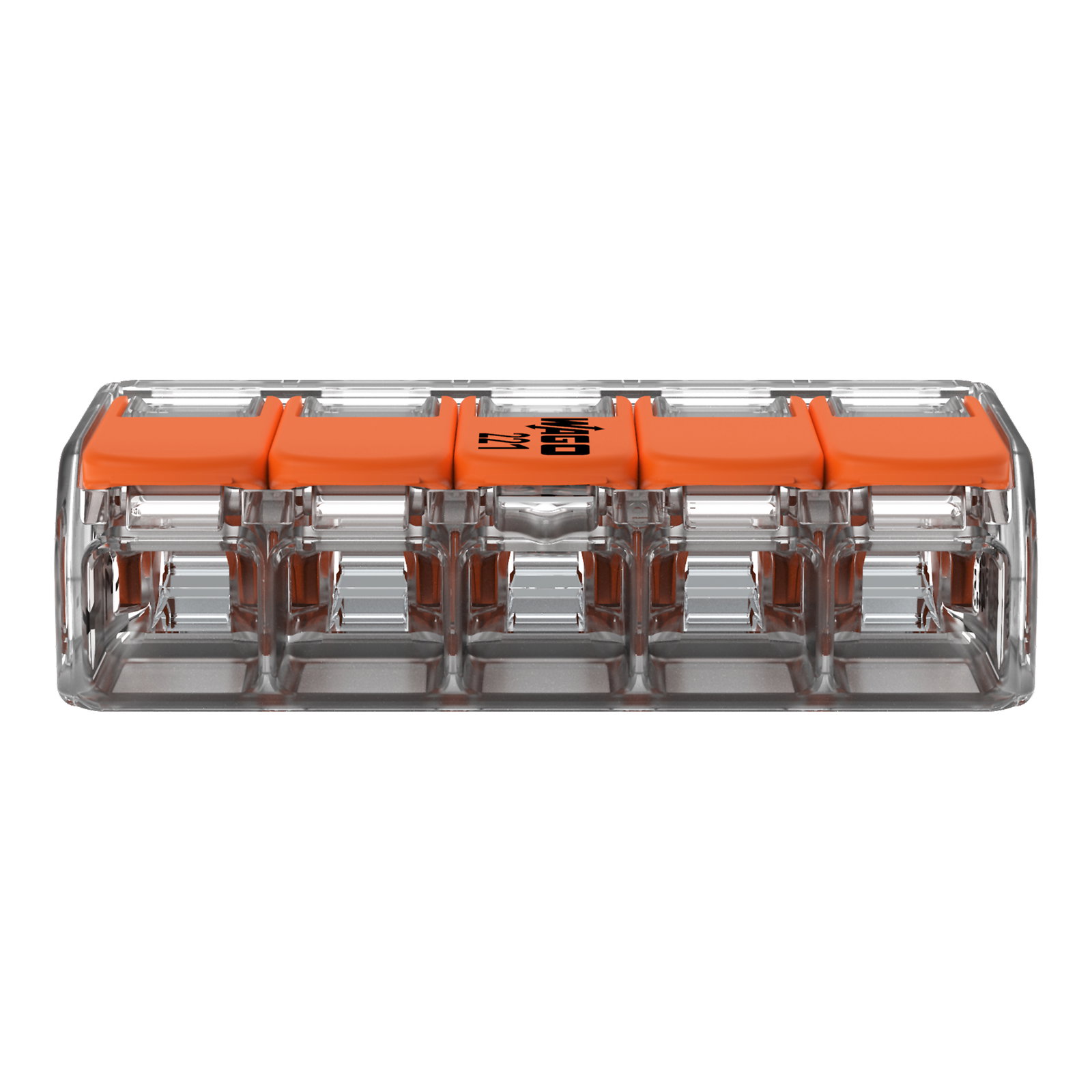 Verbindungsklemme mit Hebeln,für alle Leiterarten,max. 4 mm²,transparent – Bild 3 von 7