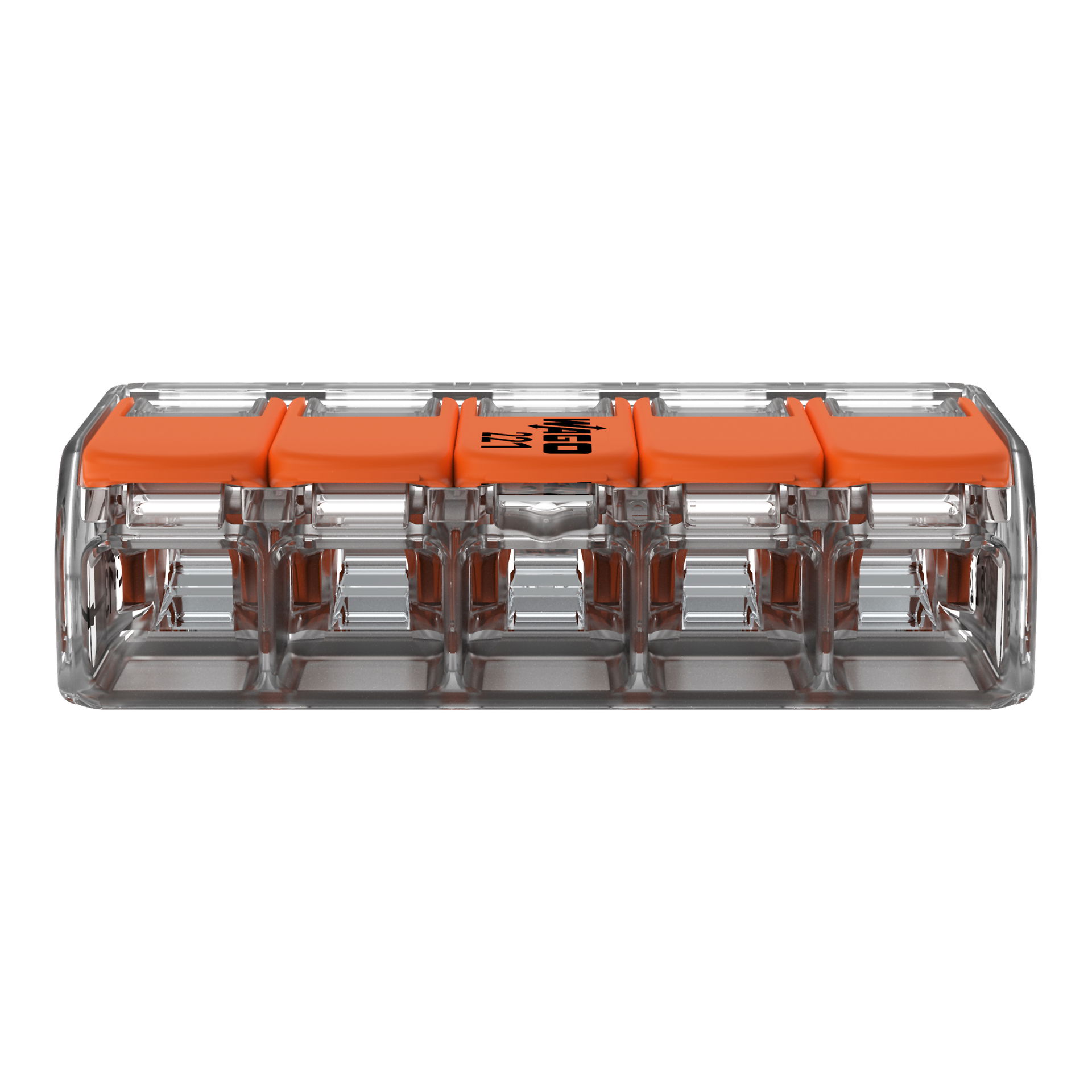 Verbindungsklemme mit Hebeln,für alle Leiterarten,max. 6 mm²,transparent – Bild 3 von 7
