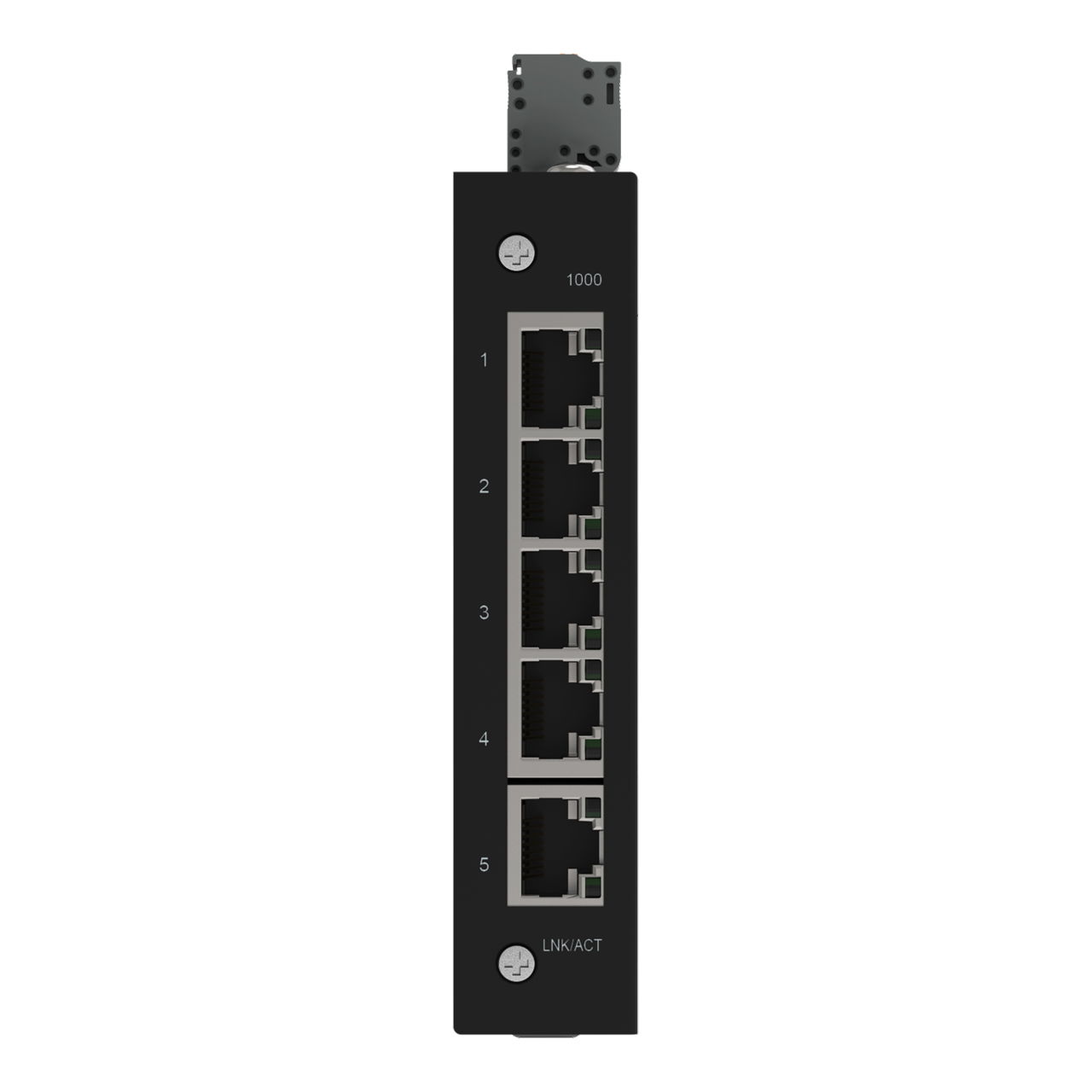 Industrial-ECO-Switch,5 Ports 1000Base-T,schwarz – Bild 2 von 6
