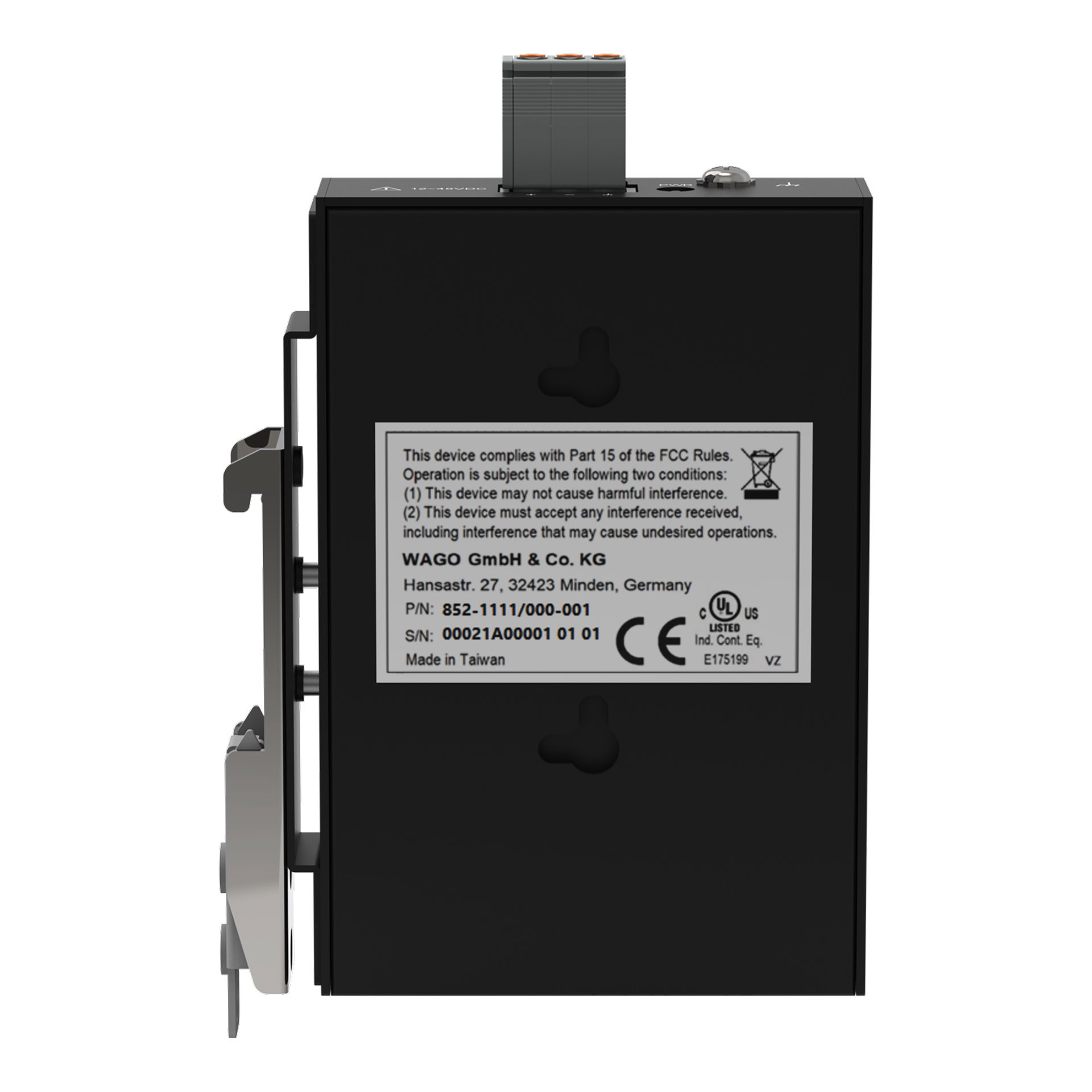 Industrial-ECO-Switch,5 Ports 1000Base-T,schwarz – Bild 5 von 6