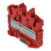2-Leiter-Mini-Durchgangsklemme mit Betätigungsöffnung 2,5 mm² rot