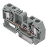 2-Leiter-Durchgangsklemme 6 mm² mittige Beschriftung grau