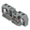 2-Leiter-Durchgangsklemme 16 mm² mittige Beschriftung grau