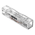 Durchgangsverbinder zum Stecken,für ein- und mehrdrähtige Leiter,max. 4 mm²,transparent
