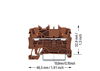 2-Leiter-Durchgangsklemme mit Drücker 2,5 mm² braun