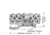 4-Leiter-Durchgangsklemme mit Drücker 2,5 mm² grau
