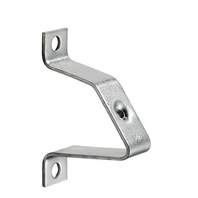 Piede di montaggio per guida di supporto, argento, acciaio, M 5, Larghezza: 18 mm