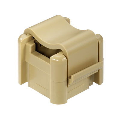 Supporto per barra collettrice, beige, 100 °C, Larghezza: 26 mm, V-2, poliammide 66, se avvitato