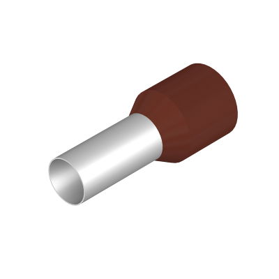 Terminale, 25 mm², Lunghezza di spellatura: 18 mm, Colori: marrone, Isolamento: presente