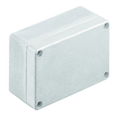 Custodia in metallo, Larghezza: 100 mm, Posizione verticale: 70 mm, Profondità: 45 mm, non trattato, Piastra a flangia: No, alluminio AlSi12
