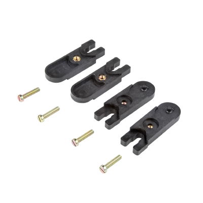 Piede di montaggio (Custodia), TBF (custodia vuota in poliestere), Staffe di fissaggio, 24 x 72.5 x 12 mm, Poliammide, poliammide 66, Nero assoluto