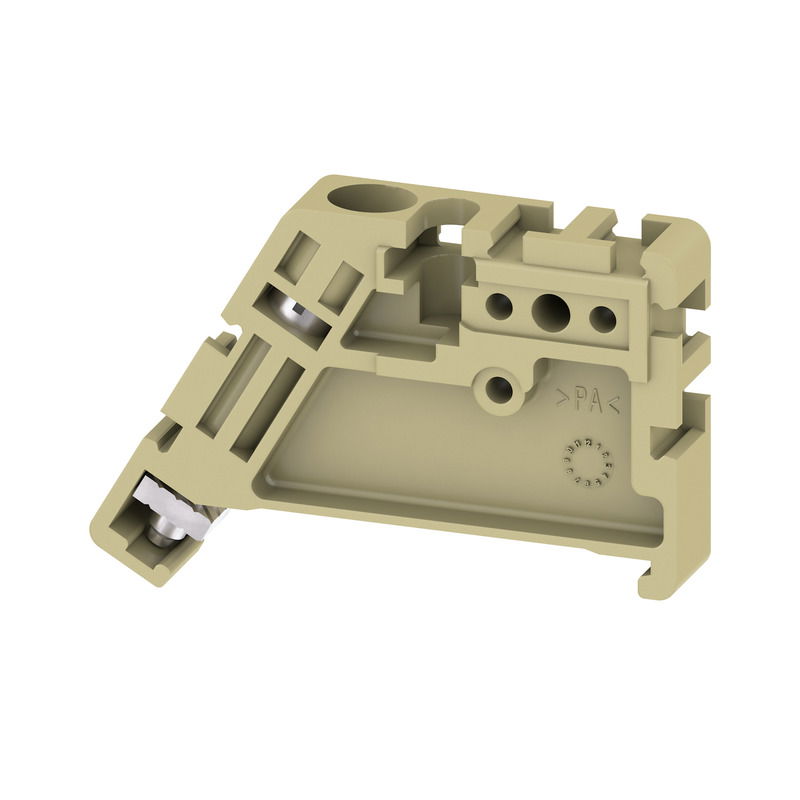 Terminale di fissaggio, beige, TS 35, V-2, Wemid, Larghezza: 8.5 mm, 100 °C
