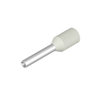 Terminale, 0.75 mm², Lunghezza di spellatura: 10 mm, Colori: bianco, Isolamento: presente