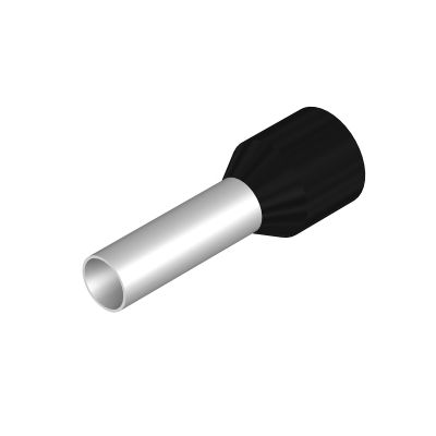 Terminale, 6 mm², Lunghezza di spellatura: 14 mm, Colori: nero, Isolamento: presente