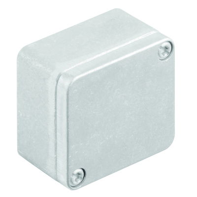 Custodia in metallo, Larghezza: 50 mm, Posizione verticale: 45 mm, Profondità: 30 mm, non trattato, Piastra a flangia: No, alluminio AlSi12