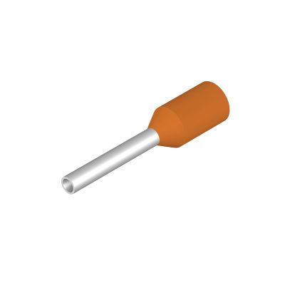 Terminale, 0.5 mm², Lunghezza di spellatura: 10 mm, Colori: arancione, Isolamento: presente