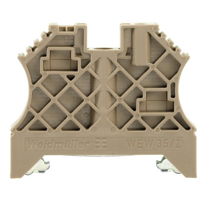 Endwinkel, dunkelbeige, TS 35, HB, Wemid, Breite: 8 mm, 100 °C