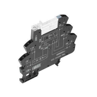 Modulo a relè, 24…230 V UC ±10 %, LED verde, 1 Contatto di scambio (AgNi) , 250 V AC, 6 A, Molla autobloccante