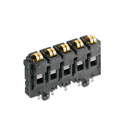 Contatto bus (custodia per componenti elettronici), IP20 installato, Plastica, nero