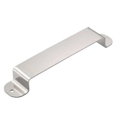 Porta targhetta, Klippon EB (Essential Box), rivettato, 141 x 25 x 16.5 mm, acciaio inossidabile 1.4404 (316L), spazzolato, argento