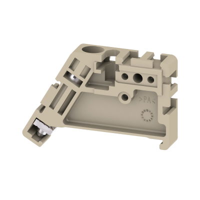 Terminale di fissaggio, Beige scuro, TS 35, V-0, Wemid, Larghezza: 9 mm, 130 °C