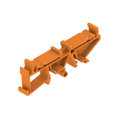 Piedino a scatto (custodia sagomata), PA 66, arancione