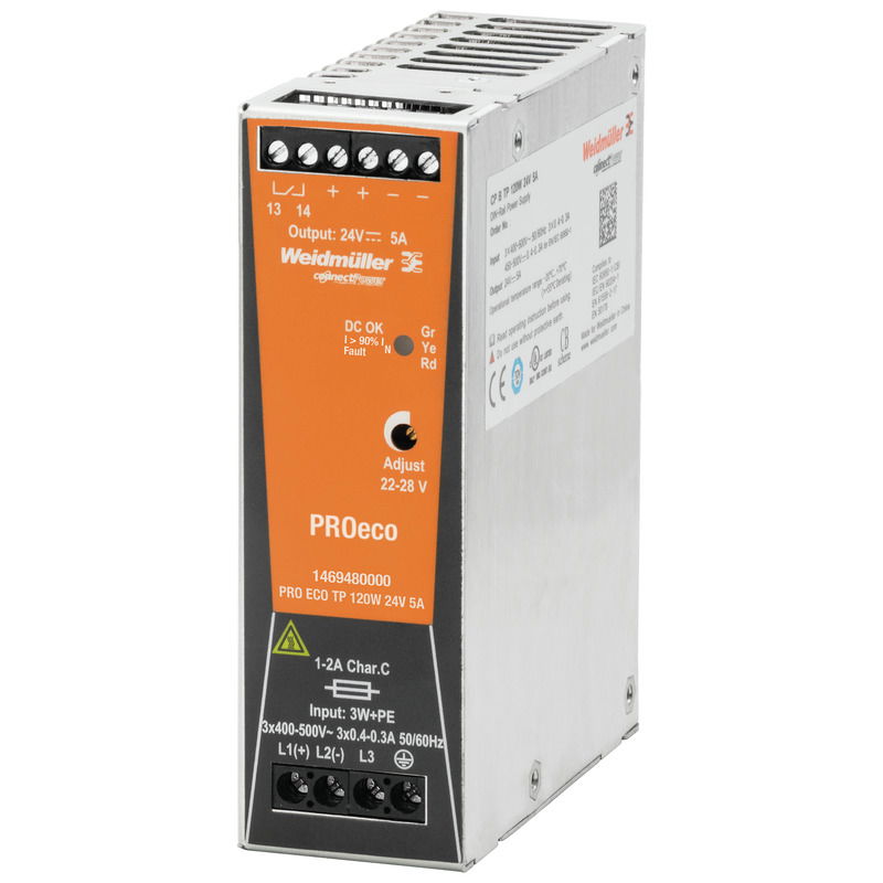 Gleichstromversorgung, 120 W, 5 A bei 55 °C