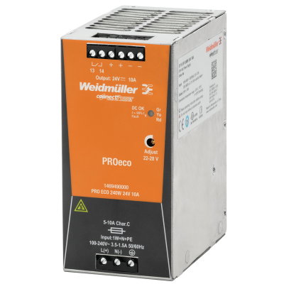 Gleichstromversorgung, 240 W, 10 A @ 55 °C