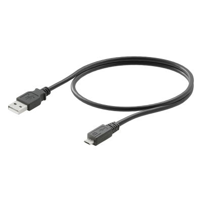 Cavo USB, USB A, PVC, nero, Lunghezza: 1.8 m