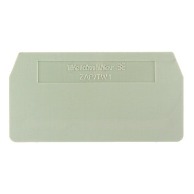 Trennwand (Klemmen), dunkelbeige, Höhe: 59.3 mm, Breite: 2 mm, V-0, Wemid