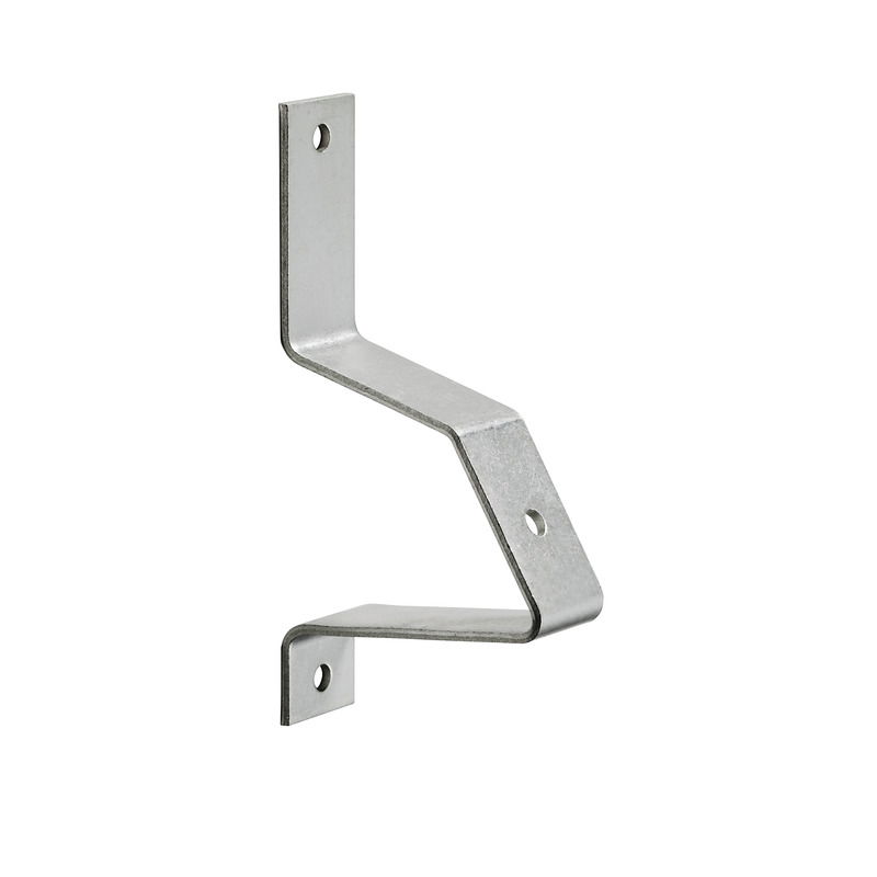 Piede di montaggio per guida di supporto, argento, acciaio, without, Larghezza: 18 mm