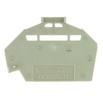 Piastra terminale per morsetti, Beige scuro, Posizione verticale: 46.7 mm, Larghezza: 1.1 mm, V-0, Wemid, bloccabile: No