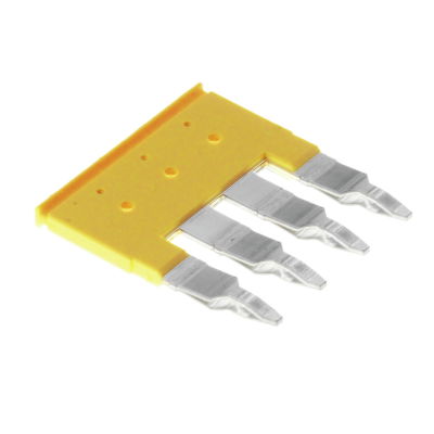 Collegamento trasversale (Morsetto), innestato, giallo, 41 A, Numero di poli: 4, Passo in mm: 8.10, Isolato: Sì, Larghezza: 3.1 mm
