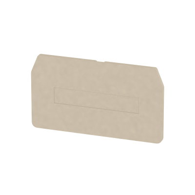 Trennwand (Klemmen), dunkelbeige, Höhe: 62 mm, Breite: 2 mm, V-0, Wemid